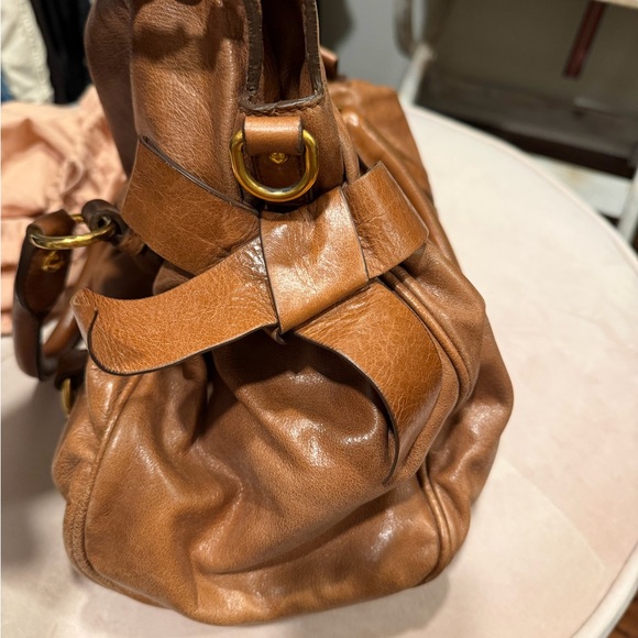 Miu Miu Vitello Lux Bow Bag Satchel - Picture 10 of 17